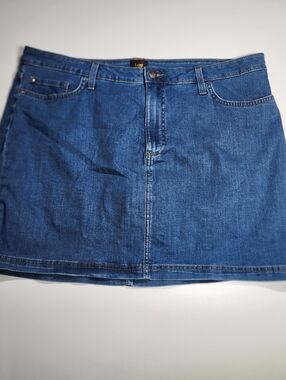 Lee Denim Skort 20M Built In Shorts Stretch Comfort Casual Summer